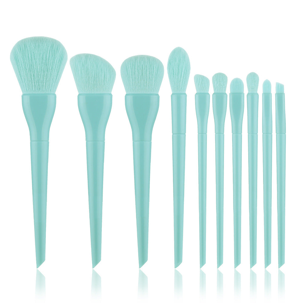 10 candy-colored makeup brushes 10 candy-colored makeup brushes